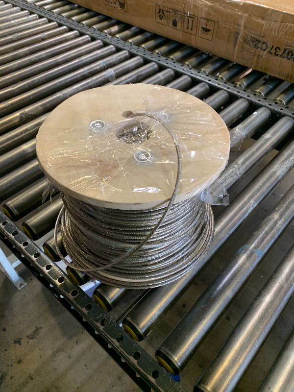 Photo 1 of BestEquip 3/16 Stainless Steel Cable 1000FT, T316 Marine Grade Wire Rope 1x19 Aircraft Cable Railing for Deck Rail String Lights Hanging Porch Fence DIY Baluster