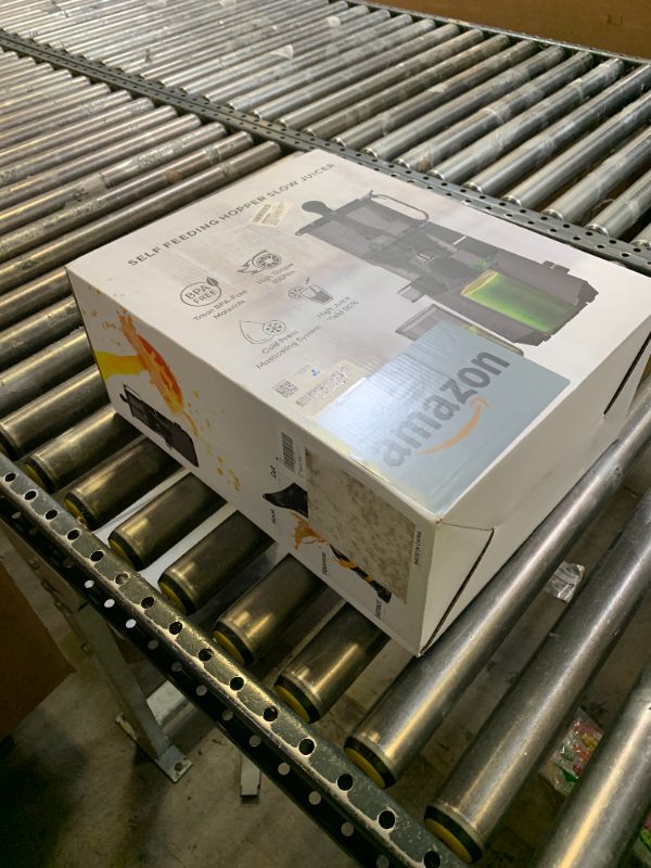 Photo 1 of Cold Press Juicer, 5.8" Extra Large Feed Chute Fit Whole Fruits & Vegetables, 350W Slow Masticating Juicer Machines, Easy to Clean,High Juice Yield?Grey?