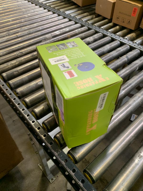 Photo 1 of 100 ft Expandable Garden Hose with 10 Spray Nozzle - 4 -Layer Latex Core - Heavy Duty Superior Strength 3750D - Expanding Water Hose - Extra Strong Brass Connectors/Storage Bag