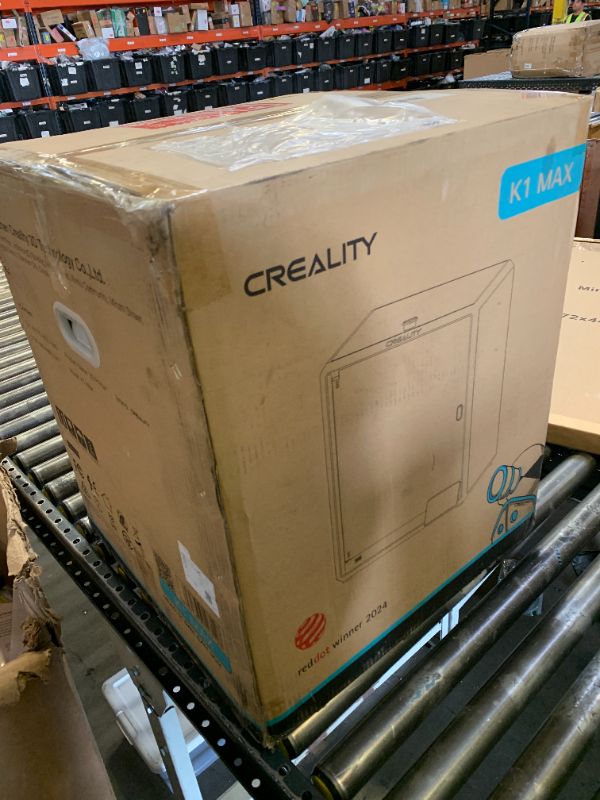 Photo 1 of Creality K1 Max 3D Printer with 4.3 Inch Color Touch Screen, 600mm Printing Speed, Dual Fans, and Dual Hands-Free Auto Leveling