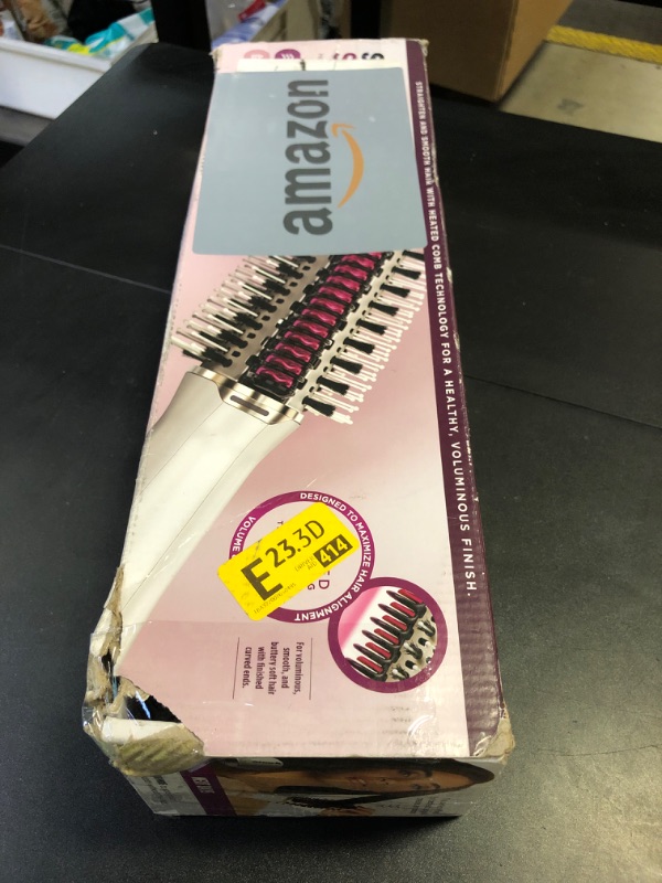 Photo 1 of Shark HT202 SmoothStyle Heated Comb + Blow Dryer Brush, Dual Mode, for All Hair Types, Silk