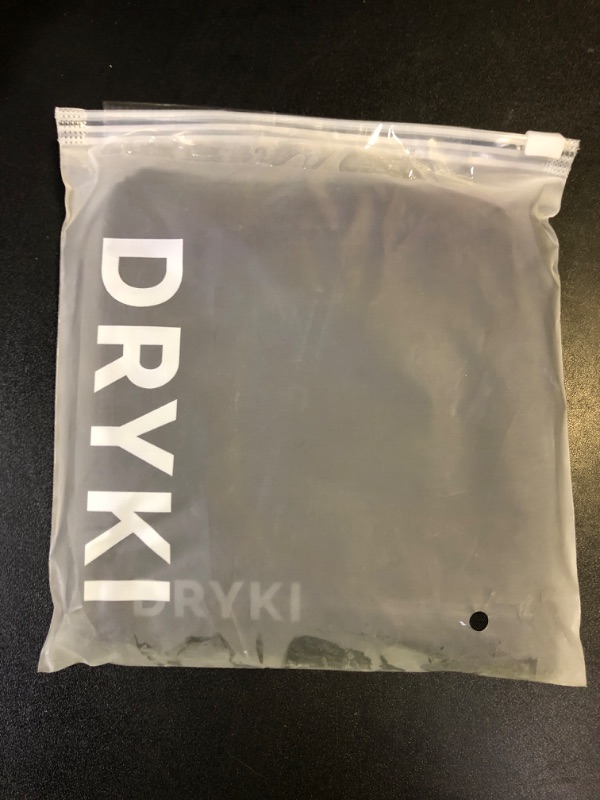 Photo 1 of DRYKI Sweat Absorbing Handkerchiefs - The Original Quick-Dry Microfiber Sweat Rags & Towels for Face, Hands, & Body - Perfect for Gym, Sports, and Work (Black: 5 Pack + Free Bag)