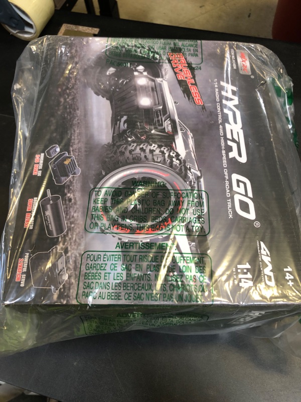 Photo 1 of HYPER GO 14210 H14BM V3 1/14 Brushless RC Cars for Adults Fast 50 mph, RC Trucks 4X4 Offroad Waterproof, Electric Powered High Speed RC Car, Fast Extreme RC Truggy with 3S Battery for Snow Sand