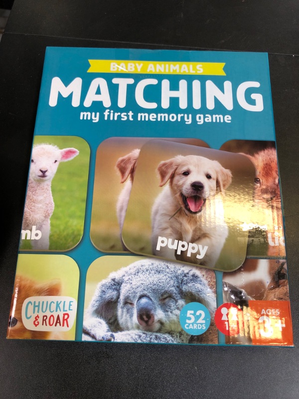 Photo 1 of Chuckle & Roar - Matching Game Baby Animals - Board Game for Kids 3 and up - Concentration Skill Development for Toddlers - Ages 3 and Up