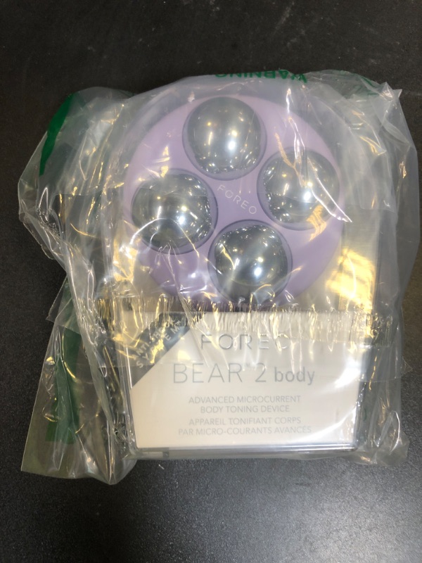 Photo 1 of FOREO Bear 2 Body Advanced Microcurrent Body Sculpting Machine - Cellulite Massager & Lymphatic Drainage - Firm & Contour - Body Massager - Increases Absorption of Skin Care Products - Lavender