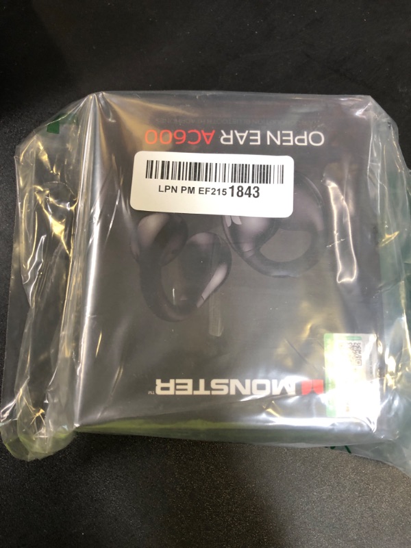 Photo 1 of Monster Open Ear AC600 Headphones, Bluetooth 5.4 Wireless Earbuds with HiFi Stereo, Clip-On Earbuds with ENC Clear Call, 21H Playtime, Touch Control, IPX6 Waterproof Wireless Headphones for Exercise