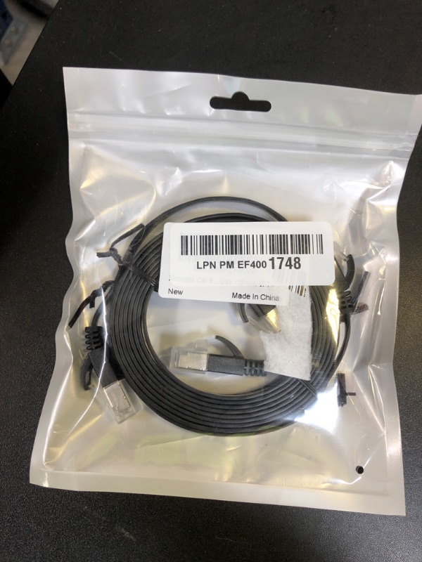 Photo 1 of Ximeges Cat 6 Ethernet Cable, 2 Pack 6FT Flat High Speed Internet & Network Cable, RJ45 Connectors,Professional LAN Cable,Shielded for Indoor & Outdoor Use