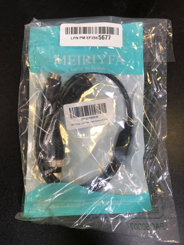 Photo 1 of MEIRIYFA Car Video M12 4Pin Aviation Extension Cable Adapter 1 Female to 2 Male Aviation Y Splitter Converter Wire for CCTV Rearview Camera Car Truck Vehicle Backup Monitor-40CM