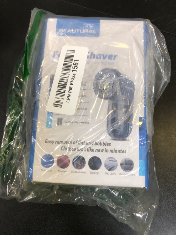 Photo 1 of BEAUTURAL Fabric Shaver and Lint Remover, Sweater Defuzzer with 2-Speeds, 2 Replaceable Stainless Steel Blades, Battery Operated, Remove Clothes Fuzz, Lint Balls, Pills, Bobbles Gray