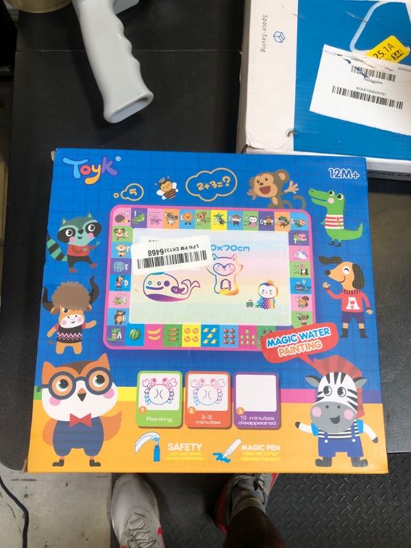 Photo 1 of Water Doodle Mat - Kids Painting Writing Doodle Toy Board - Color Doodle Drawing Mat Bring Magic Pens Educational Toys for Age 3 4 5 6 7 8 9 10 11 12 Year Old Girls Boys Age Toddler Gift (Pink)