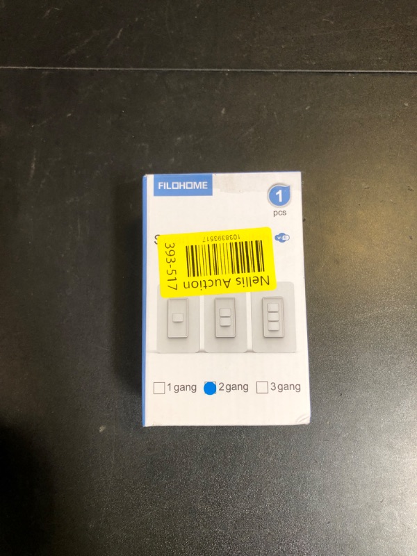 Photo 1 of Smart Light Switch,Single Pole Smart Switch Compatible with Alexa and Google Assistant,2.4GHz Wi-Fi,Neutral Wire Required,Remote?Voice Control,Schedule No Ground Wire (1 Pack Smart Switch 2 Gang)