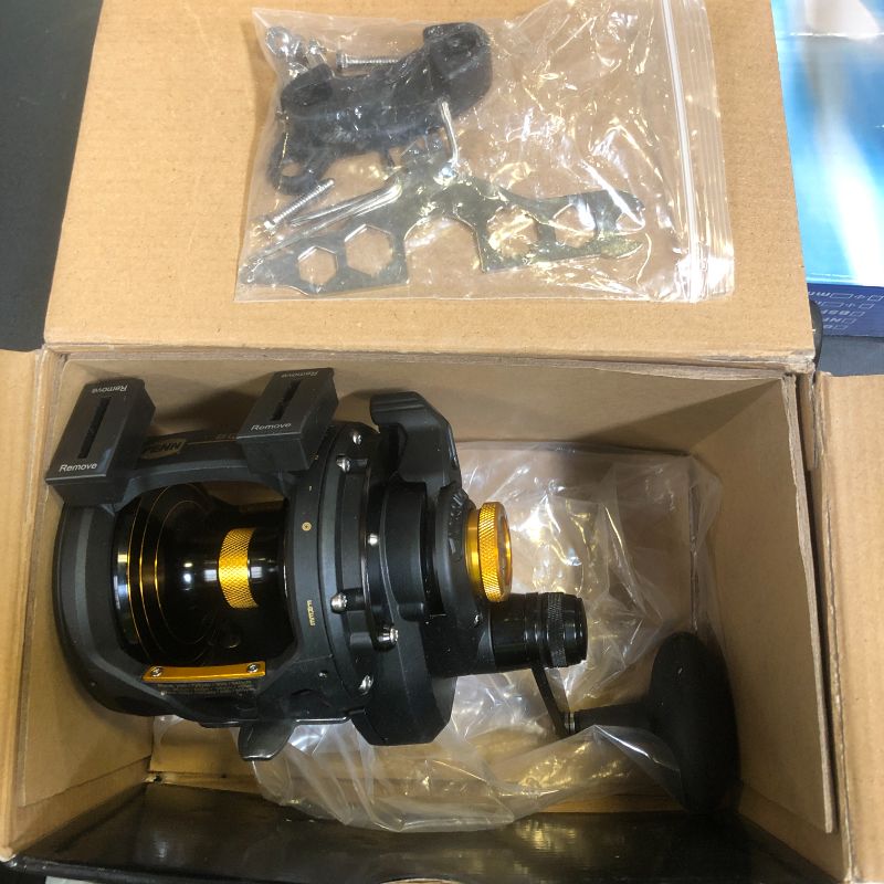 Photo 1 of PENN 16VS Squall Lever Drag 2 Speed Reel, Graphite, Multicolor, 725/20, IGFA16, Big Game Saltwater Fishing