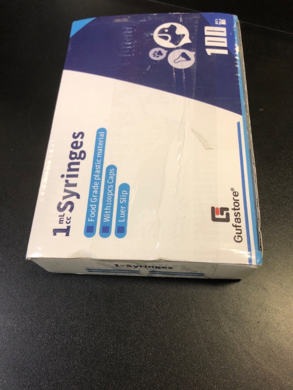 Photo 1 of 100Pack 1ml Syringes With Caps
