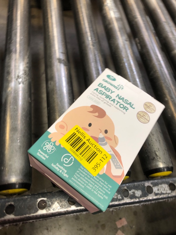 Photo 1 of GROWNSY Nasal Aspirator for Baby, Electric Baby Nose Sucker with Larger Suction Chamber and More Powerful Suction, Automatic Nose Cleaner with Music and Light Soothing Function
