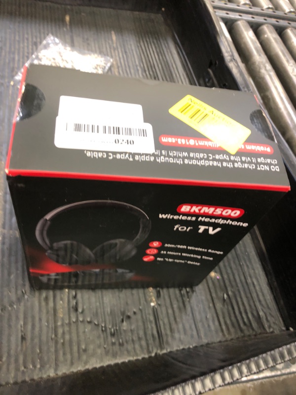Photo 1 of Tianfucen Wireless Headphones for TV - BKM500 TV Headphones Wireless Optical, AUX, RCA, Plug & Play, 98FT Farther Range,35hr Audio Playtime