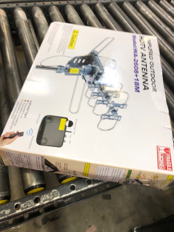 Photo 1 of PBD Outdoor Digital Amplified HDTV Antenna, 150 Mile Motorized 360 Degree Rotation, Wireless Remote Control, 59FT RG6 Coax Cable, Coaxial Grounding Block, UHF VHF 1080P 4K, Support 2 TVs