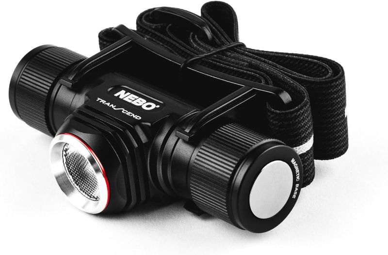 Photo 1 of NEBO Transcend Rechargeable Headlamp | 1000 Lumens, 5 Light Modes, Detachable Magnetic Work Light, Water Resistant, Bright LED Headlight for Hiking & Camping, Includes USB Charging Cable
Visit the NEBO Store