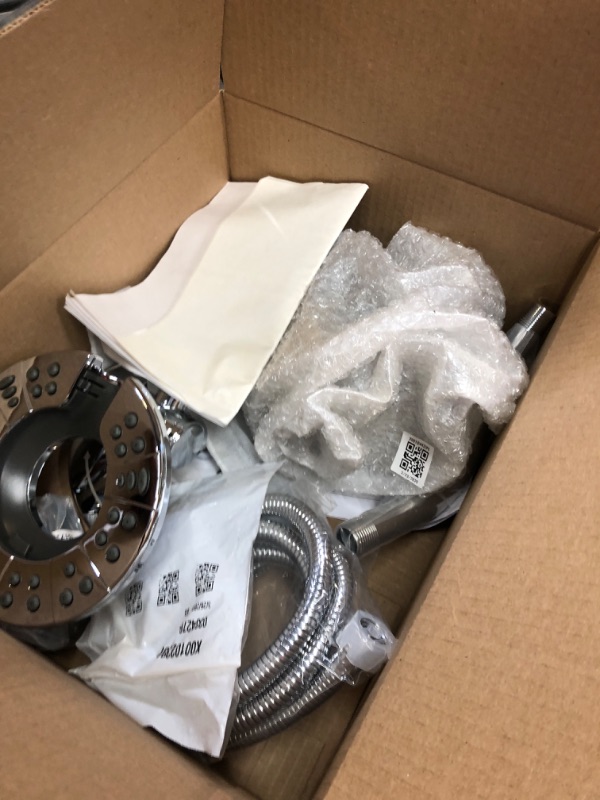 Photo 1 of Delta Faucet Arvo 14 Series Single-Handle Tub and Shower Trim Kit, Shower Faucet with 4-Spray In2ition 2-in-1 Dual Hand Held Shower Head with Hose, Chrome 144840-I (Valve Included)