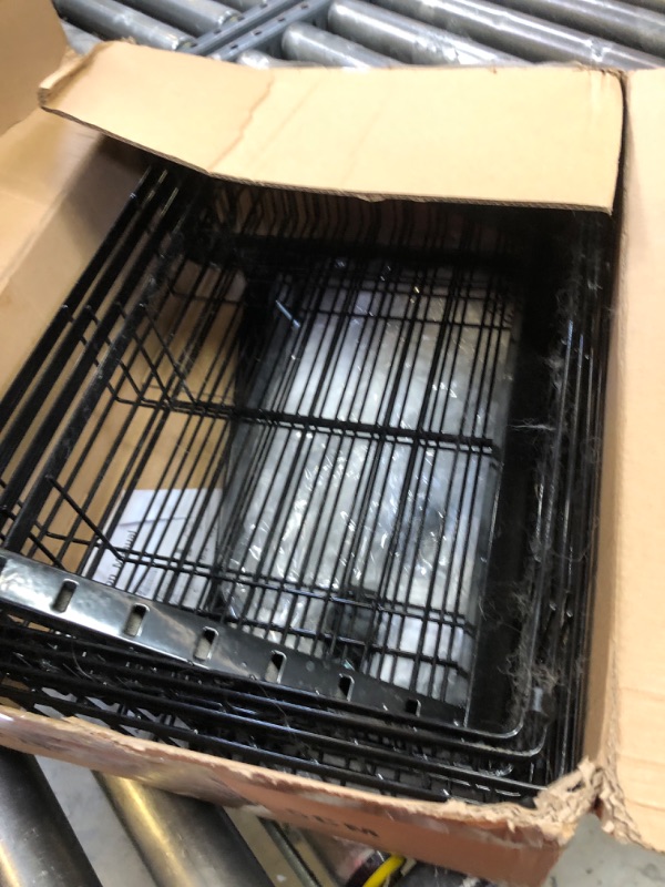 Photo 1 of UMDONX 4-Tier Kitchen Storage Cart Metal Snack Cart Adjustable Fruit Basket on Wheels Stand Baskets for Potato Onion Produce Black