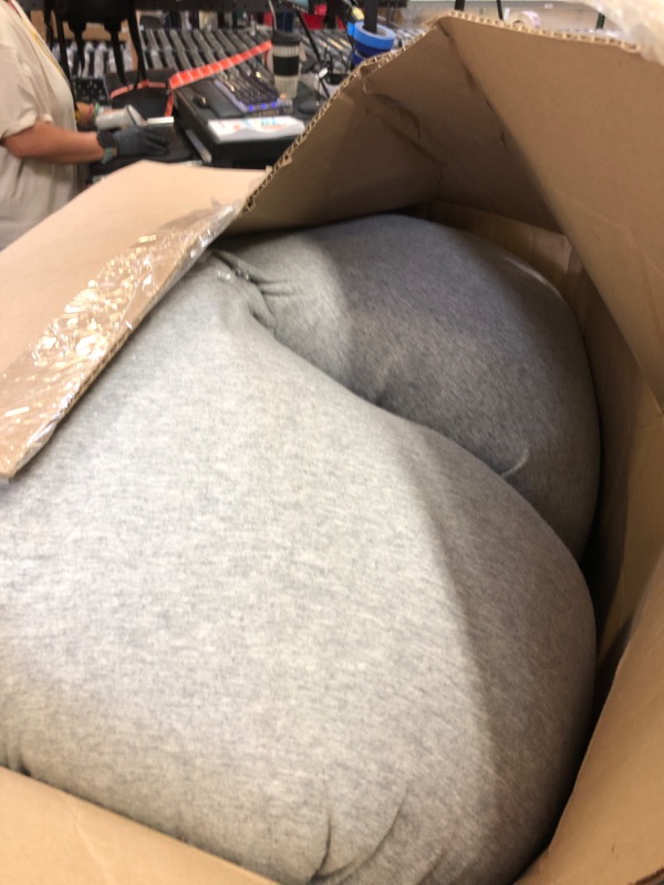 Photo 1 of Momcozy U Shaped Pregnancy Pillows with Cotton Removable Cover, 57 Inch Full Body Pillow Maternity Support, Must Have for Pregnant Women, Hatha Grey