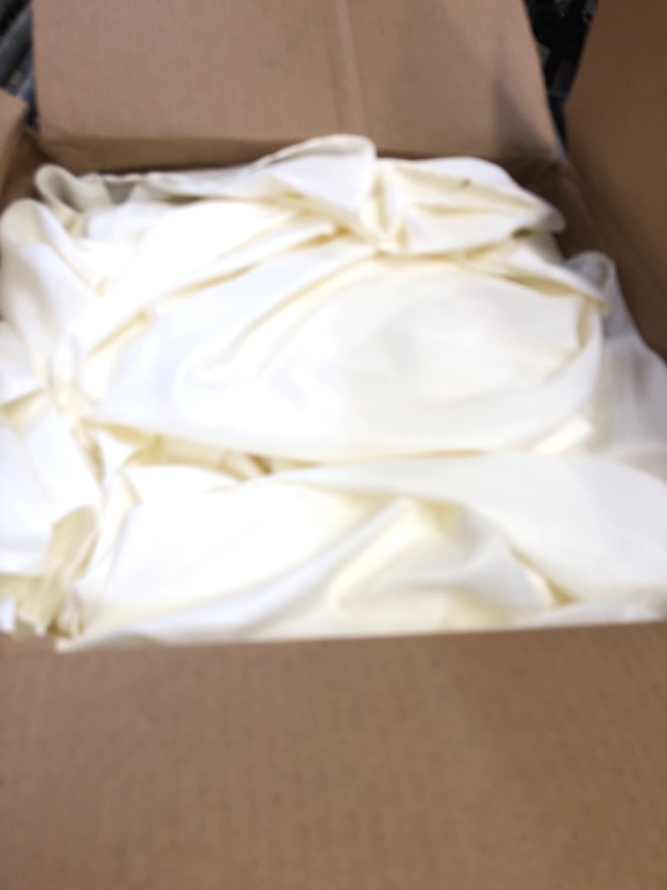 Photo 1 of BRILLMAX 6 Pack Ivory Round Tablecloths 132 Inch - Circle Bulk Linen Polyester Fabric Washable Table Cloth Cover for Wedding Reception Banquet Birthday Party Buffet Restaurant
