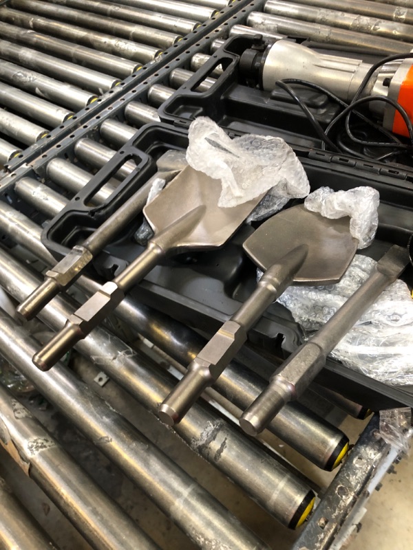 Photo 1 of Missing Some attachments---VEVOR Demolition Jack Hammer, MAX 2200W Electric Jackhammer Heavy Duty, 1350 BPM Concrete Breaker 6pcs Chisels Bit Chipping with Case