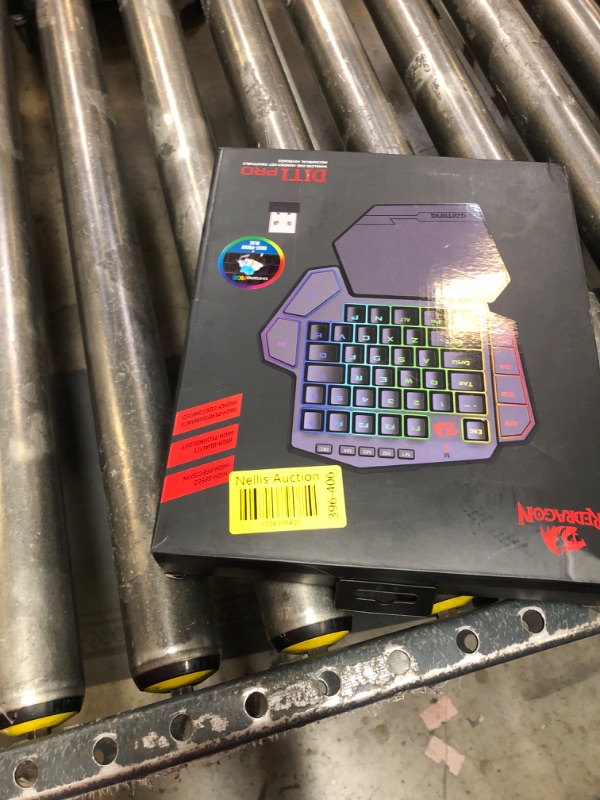 Photo 1 of Redragon K585 PRO Wireless One-Handed Mechanical Keyboard, 42 Keys 3-Mode RGB 40% Gaming Keypad w/ 7 Onboard Macro Keys, Detachable Wrist Support, Rechargeable Battery (Blue Switch)