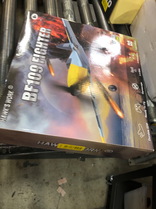 Photo 1 of HAWK'S WORK 3 Channel RC Plane BF-109, Remote Control Airplane Ready to Fly, 2.4GHz 6-axis Gyro Stabilizer, Easy to Fly for Kids & Beginners