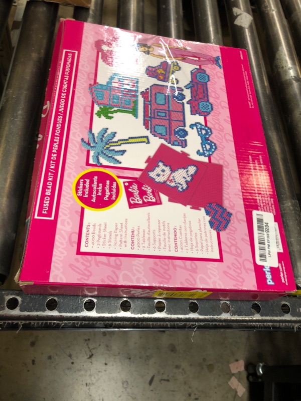 Photo 1 of Perler 80-57199 Mattel Barbie Fused Bead Deluxe Activity Kit, 9 Unique Patterns, Multicolor, 4011 Pieces