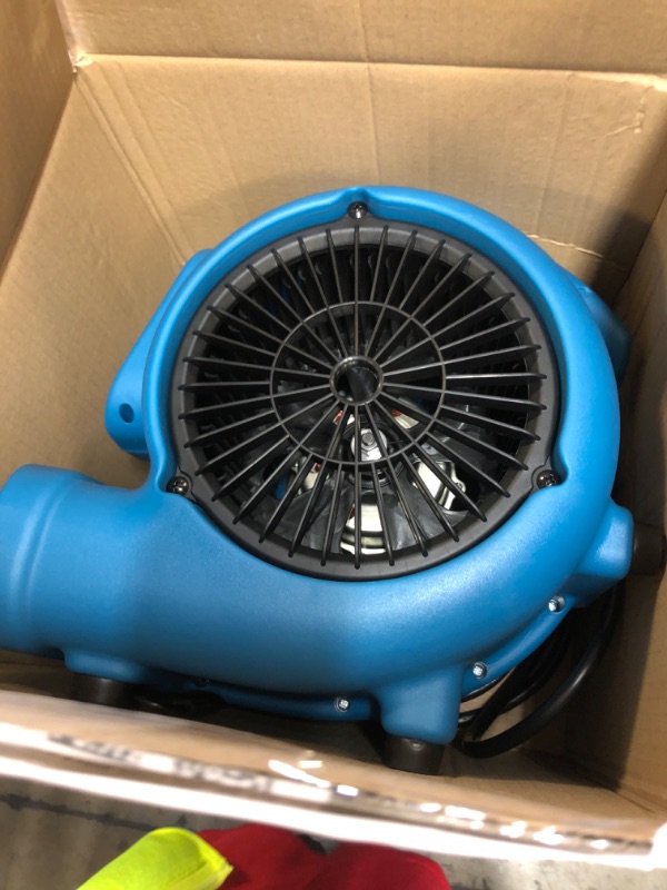 Photo 1 of XPOWER P-230AT Mini Mighty 1/4 HP 925 CFM Centrifugal Air Mover, Carpet Dryer, Floor Fan, Blower, Stackable, Daisy Chain, for Water Damage Restoration, Janitorial, Plumbing, Home Use