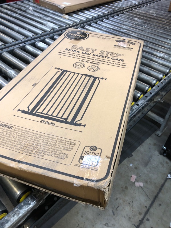Photo 1 of Regalo Black Extra Tall Metal Pet Gate, 2" L X 36.5" W X 36" H