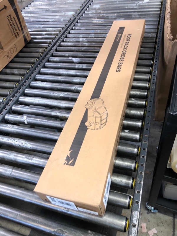 Photo 1 of YHTAUTO 165LBS Upgraded Universal Roof Rack Cross Bars for Roof Width Less Than 51.2" with 3 Pair of Mounting Clamps - Fit Vehicle W/Naked Roof - T6063 Aluminum Window Frame CrossBars Anti-Rust