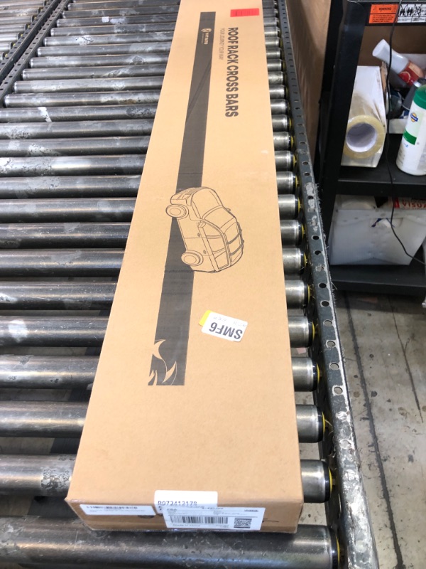Photo 1 of YHTAUTO 165LBS Upgraded Universal Roof Rack Cross Bars for Roof Width Less Than 51.2" with 3 Pair of Mounting Clamps - Fit Vehicle W/Naked Roof - T6063 Aluminum Window Frame CrossBars Anti-Rust