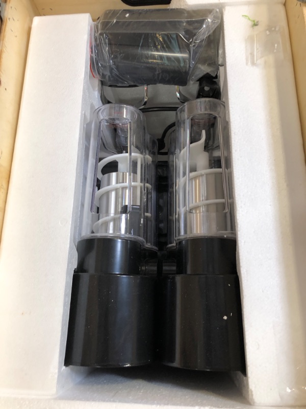 Photo 1 of VEVOR Commercial Slushy Machine, 3Lx2Tank Slushie Machine, 370W Frozen Drink Machine with Temperature Preservation, Slushy Maker Machine for Supermarkets Cafes Restaurants Bars, Black