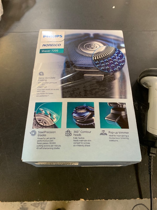Photo 1 of Philips Norelco Shaver 7200, Rechargeable Wet & Dry Electric Shaver with SenseIQ Technology and Pop-up Trimmer, S7887/82