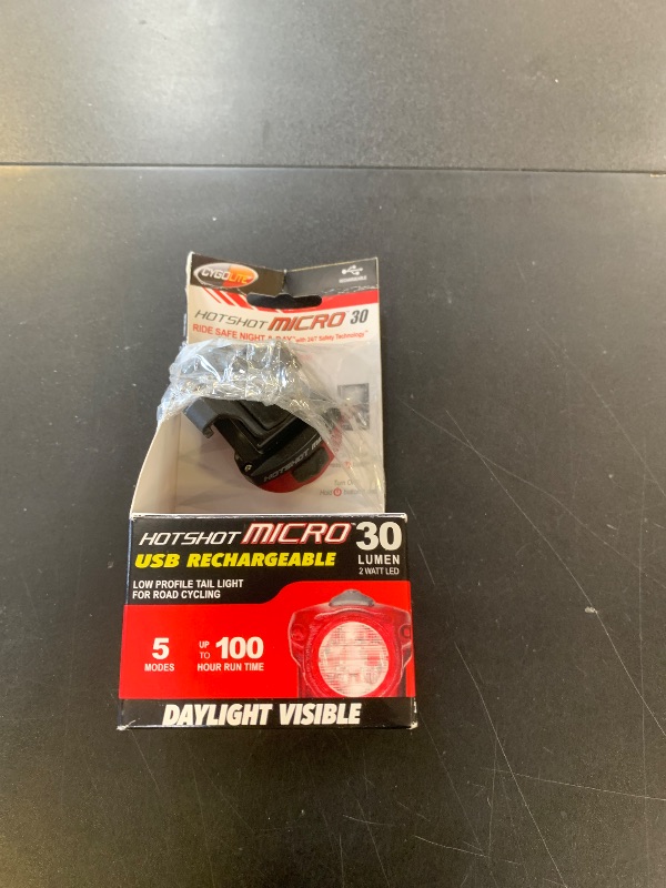 Photo 1 of Cygolite Micro 2-Watt Hot Shot USB Light,Black, red,Compact,910338