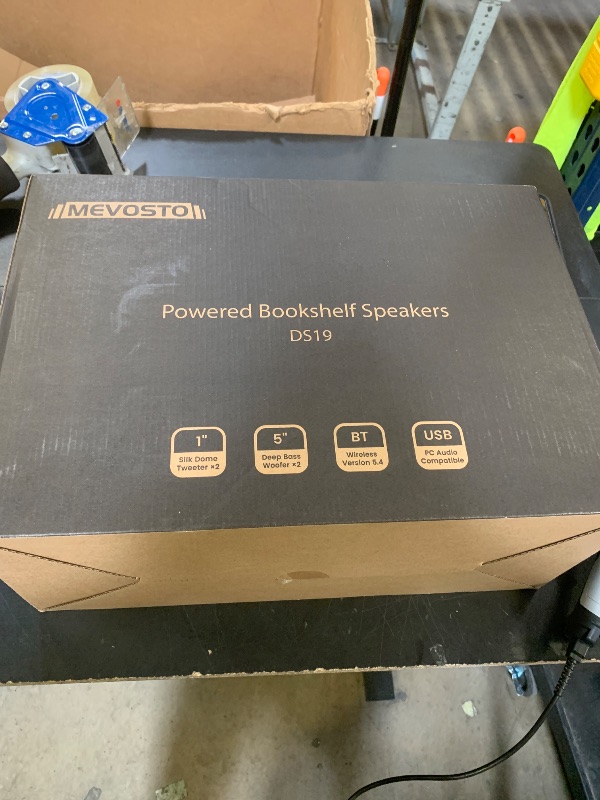 Photo 1 of Active Bookshelf Speakers 36W RMS - BT 5.4 Wireless Speaker with 5 Inch Woofer, Silk Dome Tweeter PC Speakers - USB Digital Audio Studio Monitors Bass & Treble Adjust AUX Input for Record Player TV