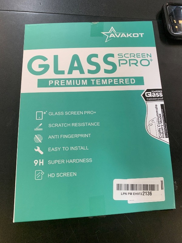 Photo 1 of Avakot 2-Pack Galaxy Tab A9 Plus Tempered Film Screen Protector - Ultra Thin, Anti-Fingerprint, Touch Sensitive