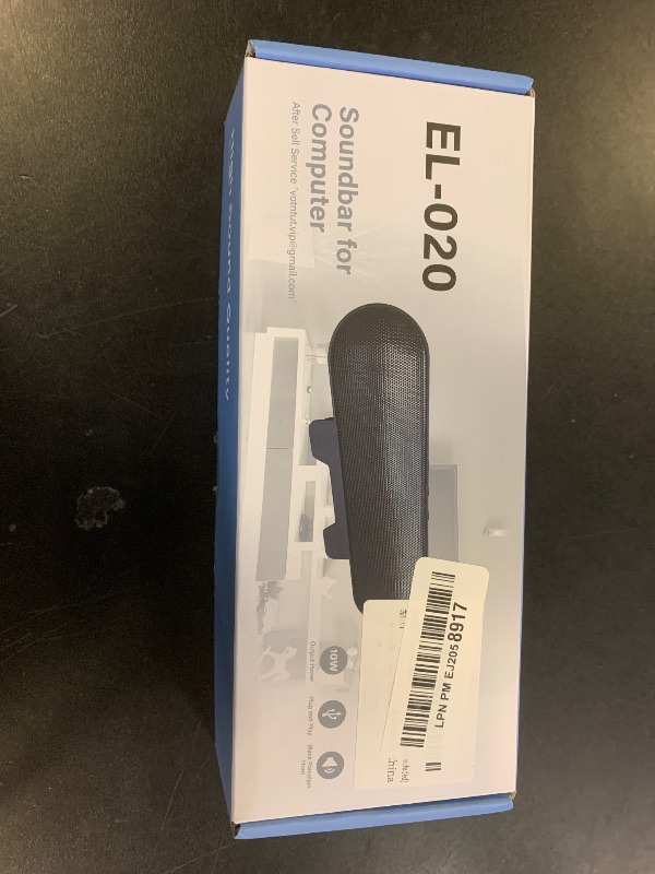Photo 1 of LXTNFU Computer Speakers for Desktop Monitor,Single Speakers for Desktop PC,Laptop Speaker with Loud Sound,Volume Control Easily Clamps to Monitors(USB-C to USB Adapter Included) (Black)