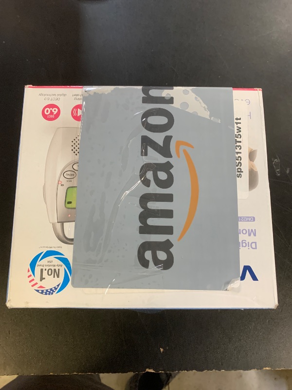 Photo 1 of VTech Communications DM221 Audio Baby Monitor with up to 1,000 ft of Range, Vibrating Sound-Alert, Talk Back Intercom & Night Light Loop, White/Silver