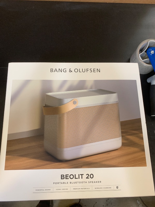 Photo 1 of Bang & Olufsen Beolit 20 Powerful Portable Wireless Bluetooth Speaker, Grey Mist