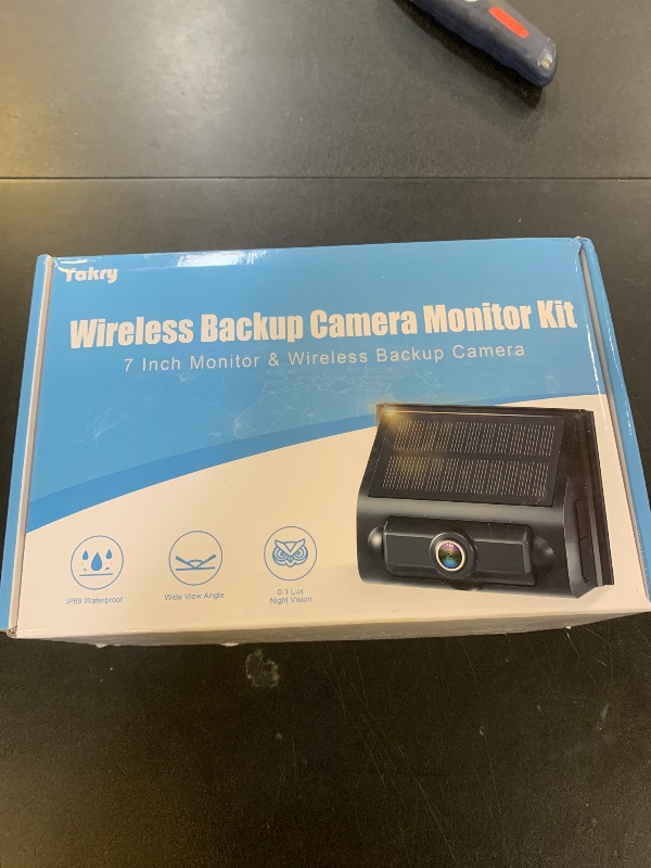 Photo 1 of Solar Wireless Backup Camera for Truck - 1-Min Easy Install, HD 1080P Magnetic RV Camera with 7” Monitor, DVR Recording, Stable Signal for Car, SUV, Trailer, Small RVs by Yakry
