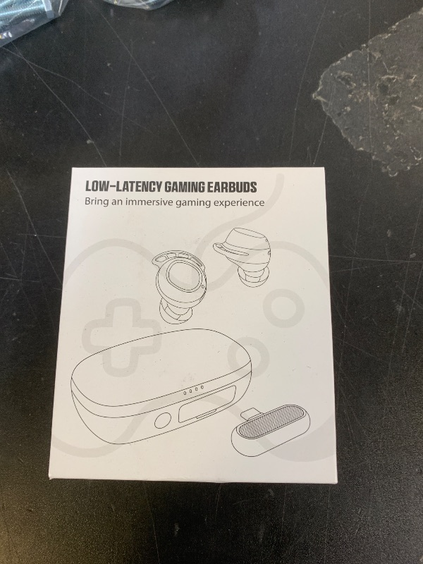 Photo 1 of IAMJOY Gaming Earbuds, 20ms Ultra-Low Latency Wireless Earbuds, 90H Playtime, 2.4GHz Dongle & Bluetooth, Noise-Canceling Mic, Compatible with Meta Quest 3/2, PS5/4, Switch, Steam Deck, PC