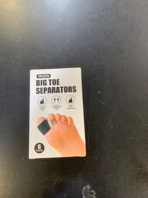 Photo 1 of TPVEEN Orthopedic Gel Toe Separators for Overlapping Toes,Big Toe Spacers for Hallux Valgus Corrector with Shock Absorption, All-Day Comfort for Men & Women.