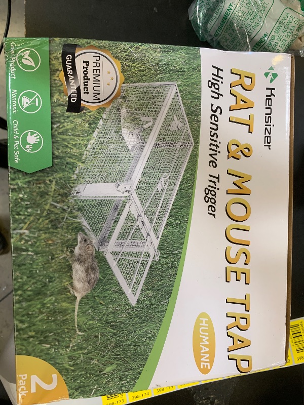 Photo 1 of Kensizer 2-Pack Humane Rat Trap, Chipmunk Rodent Trap That Work for Indoor and Outdoor Small Animal - Mouse Voles Hamsters Live Cage Catch and Release