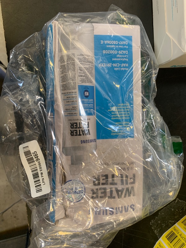 Photo 1 of SAMSUNG Genuine Filters for Refrigerator Water and Ice, Carbon Block Filtration for Clean, Clear Drinking Water, DA29-00020B-2P, 2 Pack