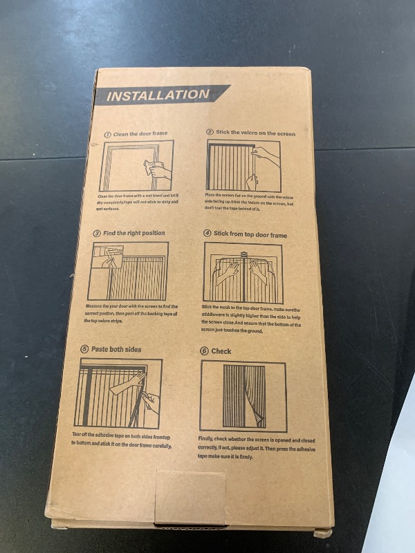 Photo 1 of Magnetic Screen Door?Screen Door Mesh?Keep Bugs Out, Heavy-Duty Mesh Curtain,Pet and Kid Friendly, Works with Front Doors, Sliding Doors?38x82 Inch White