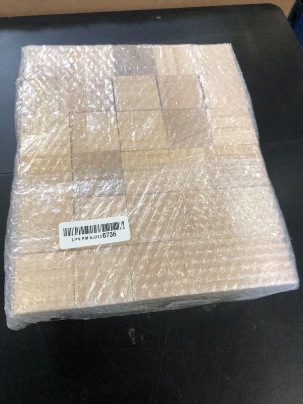 Photo 1 of HEIHAK 60 PCS 2 x 2 x 2 Inch Unfinished Wood Blocks, Natural Solid Square Wood Blocks Wooden Cubes for Craft Carving Painting Decoration
