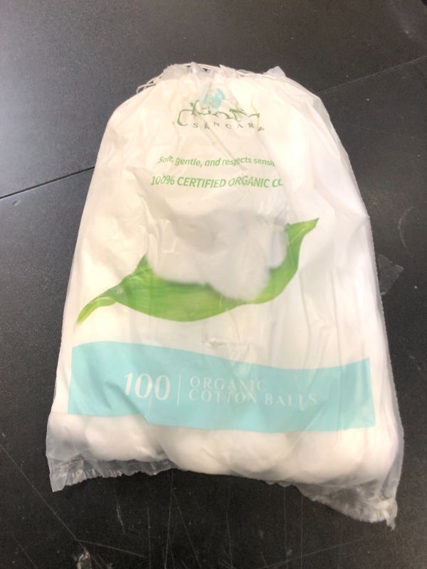 Photo 1 of Organyc 100% Organic Cotton Balls for Sensitive Skin, 100 Count