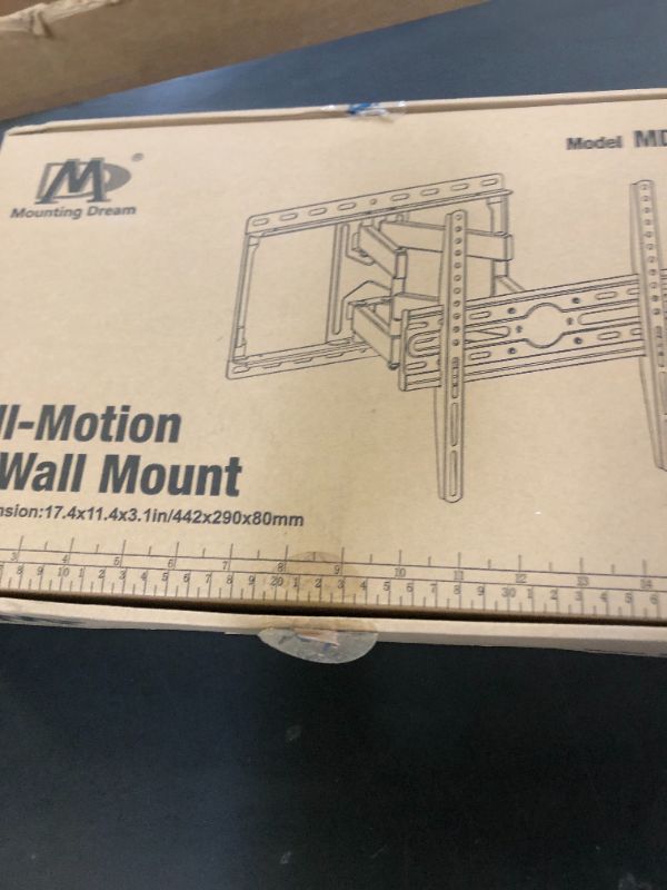 Photo 1 of Mounting Dream TV Wall Mount for 32-65 Inch Television,Mount with Swivel and Tilt, Full Motion Bracket with Articulating Dual Arms, Fits 16inch Studs, Max VESA 400X400 mm, 99lbs, MD2380